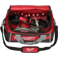 Packout Tool Bag, Ballistic Nylon, 8 Pockets, Black/Red Cam Industrial