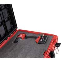 Packout Tool Case with Customizable Insert, 20-7/10" x 15-1/5" x 6-1/5", Black/Red Cam Industrial
