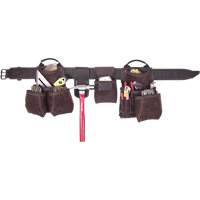 Deluxe Contractor's Tool Belt, Leather, Tan Cam Industrial
