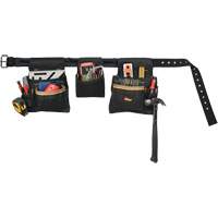Ceinture &agrave; outils combin&eacute;e de luxe, Polyester, Noir Cam Industrial