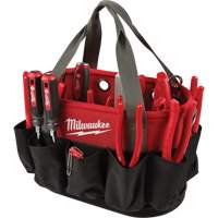 Utility Oval Bag, Ballistic Nylon, 24 Pockets, Black/Red Cam Industrial