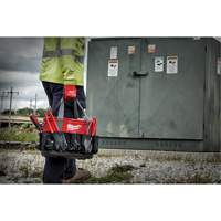 Utility Oval Bag, Ballistic Nylon, 24 Pockets, Black/Red Cam Industrial