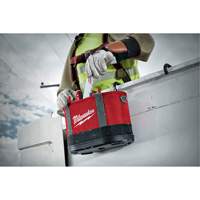 Aerial Utility Oval Bag, Ballistic Nylon, 14 Pockets, Black/Red Cam Industrial