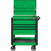 EX Deluxe Series Tool Cart, 4 Drawers, 22-7/8" L x 33" W x 44-1/4" H, Green Cam Industrial