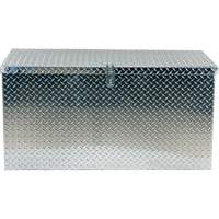 Aluminum Treadplate Portable Tool Box, 25-1/16" D x 49-1/4" W x 24" H, Silver Cam Industrial