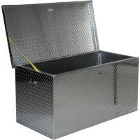 Aluminum Treadplate Portable Tool Box, 25-1/16" D x 49-1/4" W x 24" H, Silver Cam Industrial