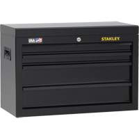 100 Series Tool Chest, 26" W, 4 Drawers, Black Cam Industrial