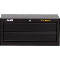 100 Series Middle Tool Chest, 26" W, 2 Drawers, Black Cam Industrial