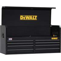Tool Chest, 51-1/2" W, 8 Drawers, Black Cam Industrial