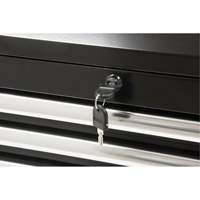 Coffre &agrave; outils industriel, 26" la, 4 tiroirs, Noir Cam Industrial