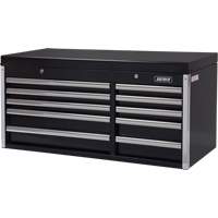 Industrial Tool Chest, 41" W, 10 Drawers, Black Cam Industrial