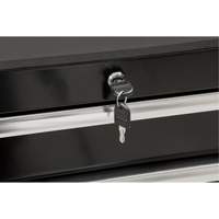 Chariot &agrave; outils &agrave; usage intensif, 7 tiroirs, 28" la x 22" p x 42-3/8" h, Noir Cam Industrial