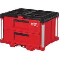 Boîte &agrave; outils avec 2 tiroirs Packout, 16-1/3" x 14-1/3" x 22-1/5", Rouge Cam Industrial