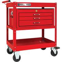 PRO+ Series Heavy-Duty Utility Cart with Intermediate Chest, 2 Tiers, 30-1/5" x 38-1/3" x 19-1/2" Cam Industrial