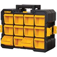 Flip-Bin Organizer, 3-7/8" W x 17-3/4" D x 13-7/8" H, Black/Yellow Cam Industrial