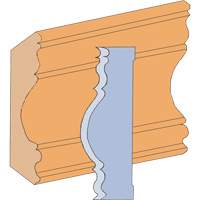Large Cove Moulding Cutter Set Cam Industrial