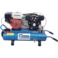 Compresseurs d'air s&eacute;rie entrepreneur, Essence, 6,6 gal. (8 gal. US), 125 PSI Cam Industrial