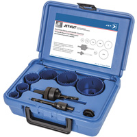 Premium Electrician's Holesaw Kit, 8 Pieces Cam Industrial