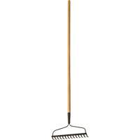 Bow Rake, Wood Handle, 51" L, 14" Blade, 14 Tines Cam Industrial
