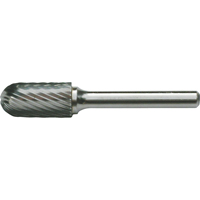 Solid Carbide Burrs - Cylinder Shape with Ball Nose, SC-41, 3/32" Dia., 7/16" Depth of Cut Cam Industrial
