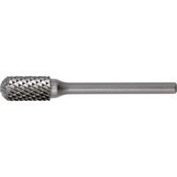 Solid Carbide Burrs - Cylinder Shape with Ball Nose, SC-42, 1/8" Dia., 9/16" Depth of Cut Cam Industrial