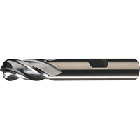 Centre Cutting Ball Nose Single End Finishers, 1/4" Dia., 4 Flutes, High Speed Steel Cam Industrial
