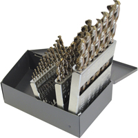 Jeux de forets, 29 morceaux, Acier rapide Cam Industrial