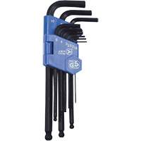 JBHK-9M Ball Nose Hex Key Set, 9 Pcs., Metric Cam Industrial