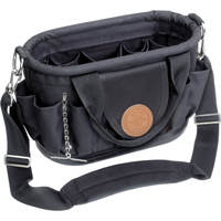 Tool Tote with Shoulder Strap, Polyester, 17 Pockets, Black Cam Industrial