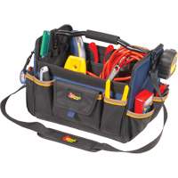 Sacs &agrave; outils souple &agrave; dessus ouvert de 14", Polyester, 21 pochettes, Beige Cam Industrial