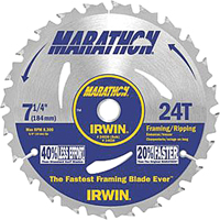 Lames de scie pour entrepreneur - Lames de scie Marathon, 7-1/4", 24 dents Cam Industrial