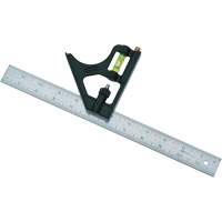 &eacute;querre combin&eacute;e, 12" lo, 1/8"/1/16"/1/32" Graduations Cam Industrial