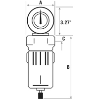 Filtres &agrave; air comprim&eacute;, Modulaire, 3/4" NPT, Drain Automatique Cam Industrial
