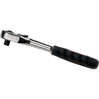 Quick-Release Rubber Grip Ratchet Wrench, 1/4" Drive, Rubber Handle Cam Industrial