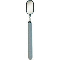 Inspection Mirror, Oval, 1-1/2" L x 1-1/4" W, Telescopic Cam Industrial