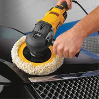 Variable Speed Polisher with Soft Start, 9"/7" Pad, 120 V, 12 A, 0-3500 RPM Cam Industrial