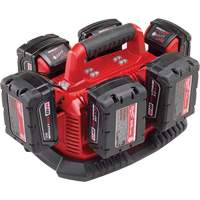 M18 Six Pack Sequential Charger, 18 V, Lithium-Ion Cam Industrial