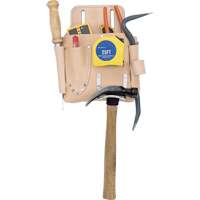 Poche pour outils de travail des cloisons s&egrave;ches, Porte-outil, Cuir, 7 Poches Cam Industrial