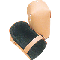 Hard Shell Knee Pads, Buckle Style, Leather Caps, Foam Pads TN240 | Cam Industrial