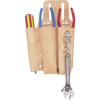 Porte-outils pour monteur de ligne, Porte-outil multiple, Cuir, 3 Poches Cam Industrial