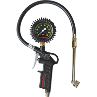 Tire Pressure Gauges - Dual Wheel Type- Pistol Grip Dial Inflator Gauges Cam Industrial