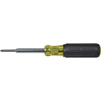 Extended-Reach Multi-Bit Screwdriver/Nut Driver, 9-1/10" L, Cushion Grip Handle Cam Industrial