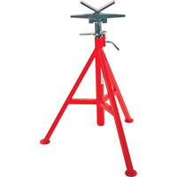 V Head High Pipe Stand #VJ-99, 71-132 cm Height Adjustment, 12" Max. Pipe Capacity, 2500 lbs. Max. Weight Capacity Cam Industrial