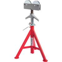 Roller Head Low Pipe Stand #RJ-98, 59-104 cm Height Adjustment, 12" Max. Pipe Capacity, 1000 lbs. Max. Weight Capacity Cam Industrial