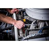 Jeu de cl&eacute;s longues &agrave; coupe &agrave; 12 pans avec pochette &agrave; outils roulable, Combinaison, 15 morceaux, Imp&eacute;rial Cam Industrial