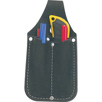 Utility Pouch, Knife Holder, Leather, 3 Pockets Cam Industrial