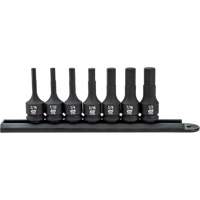 Hex Bit Impact SAE Socket Set, 7 Pieces Cam Industrial