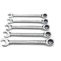 Jeu de cl&eacute;s &agrave; cliquet SAE &agrave; 12 pans et 72 dents, Combinaison, 5 morceaux, Imp&eacute;rial Cam Industrial