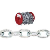 Campbell&reg; Proof Coil Chain, Low Carbon Steel, 3/16" x 100' (30.4 m) L, Grade 30, 800 lbs. (0.4 tons) Load Capacity Cam Industrial