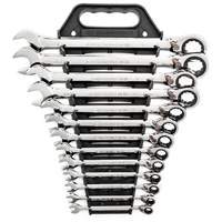 Jeu de cl&eacute;s &agrave; cliquets r&eacute;versibles SAE &agrave; 12 pans et 72 dents, Combinaison, 13 morceaux, Imp&eacute;rial Cam Industrial